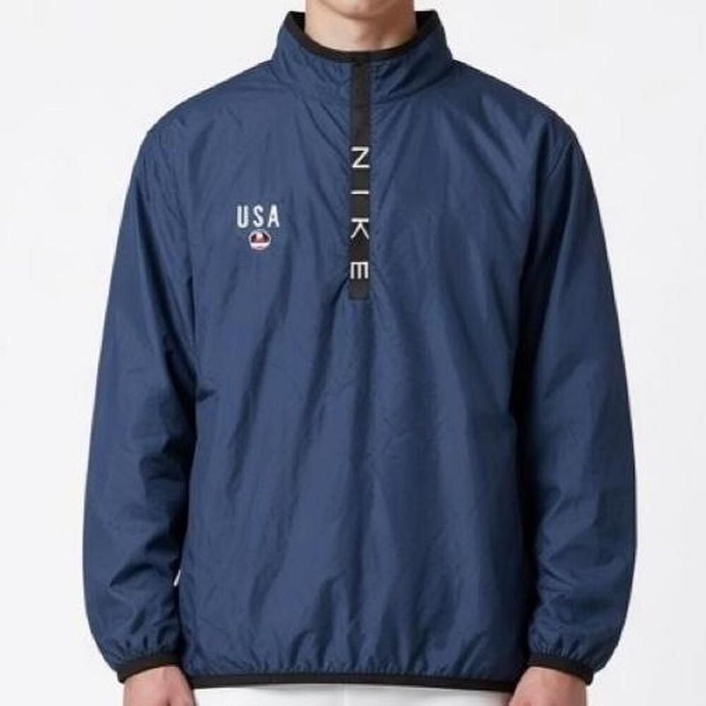 Nike Men's Navy and Blue Jacket